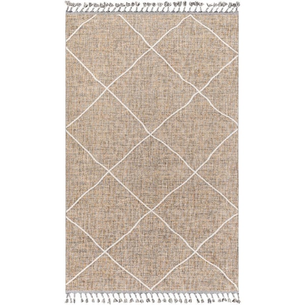 Livabliss Palermo Camel Global 8 ft. x 10 ft. Indoor Area Rug