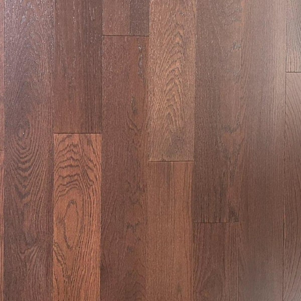 Dekorman Take Home Sample - Chateau Charm Oak 3/8 in. T x 5 in. W x 12 in. L Wire Brushed Engineered Hardwood Flooring