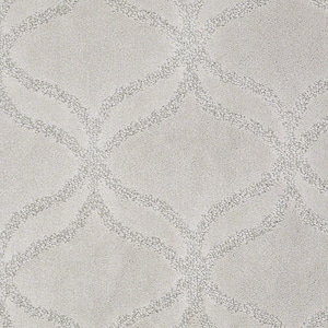 Kensington - Rain Drop - Gray 42.1 oz. Nylon Pattern Installed Carpet