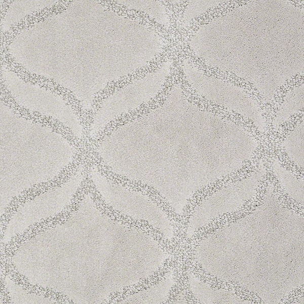 Lifeproof Kensington - Rain Drop - Gray 42.1 oz. Nylon Pattern Installed Carpet