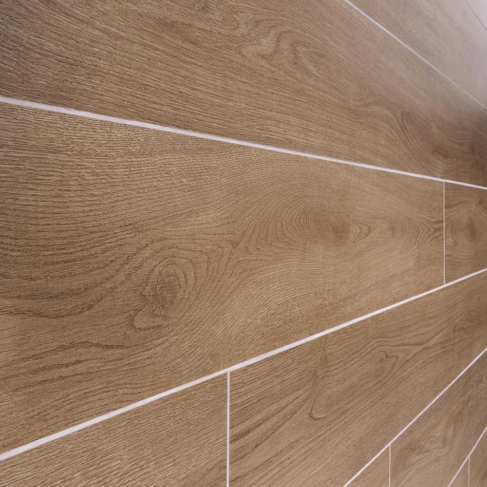 Hemlock Brown Large Format Matte Porcelain Floor and Wall Tile