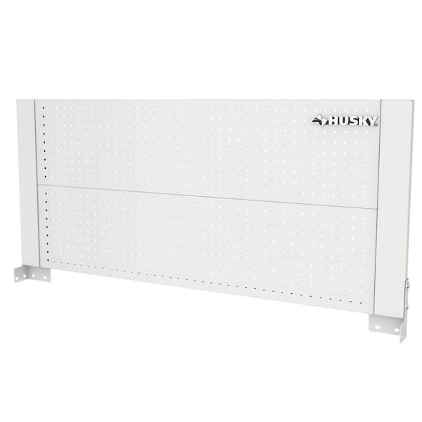 46 in. Gloss White Steel Pegboard Attachment