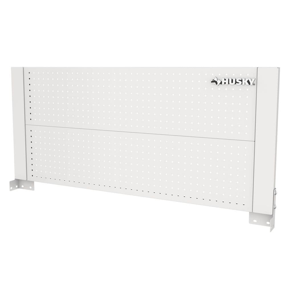 Husky 46 in. White Steel Pegboard Attachment H46PEGBOARDWHT-TL