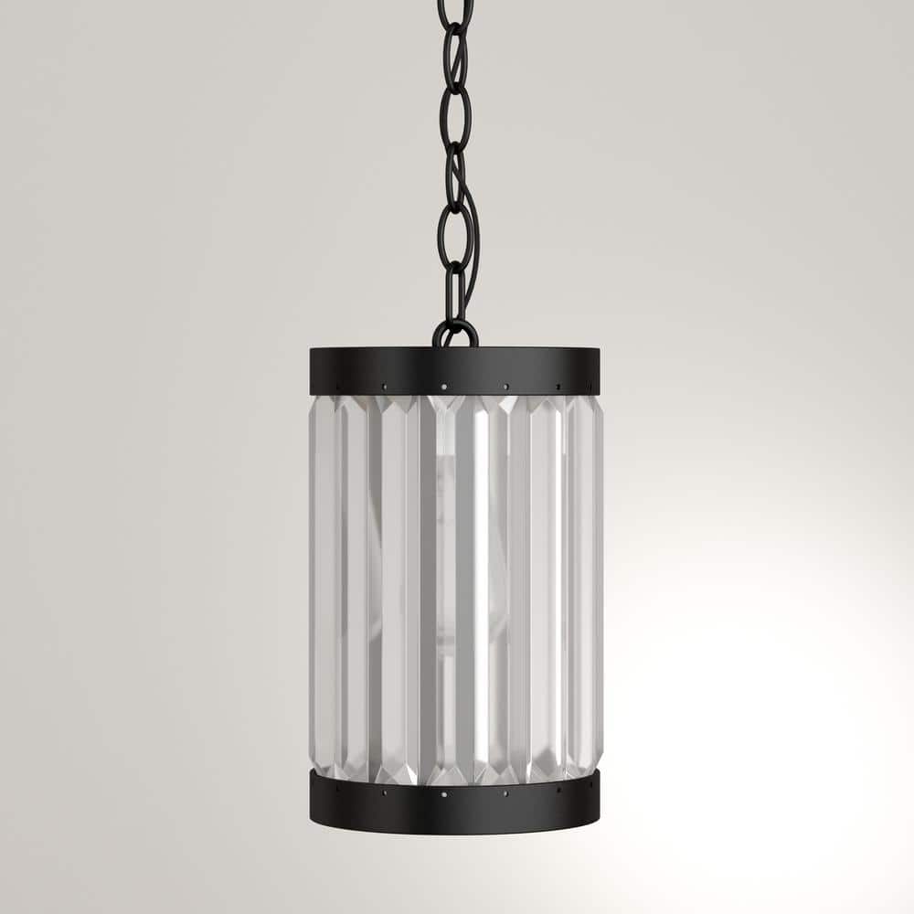 Elegant Bronze & Clear Glass Mini Pendant with Adjustable Chain