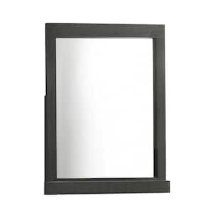 43 in. W x 39 in. H Gray Oak Rectangle Dresser Mirror Mounts To Dresser With Frame