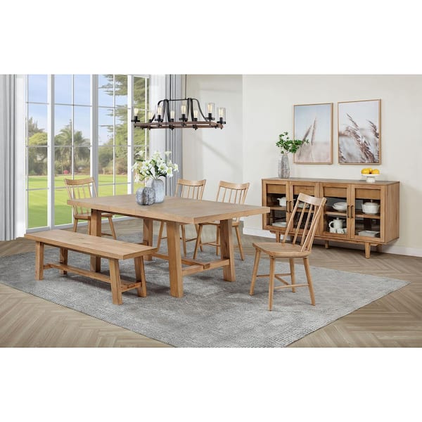 Middleton Brown Solid Wood Dining Side Chair Set of 2