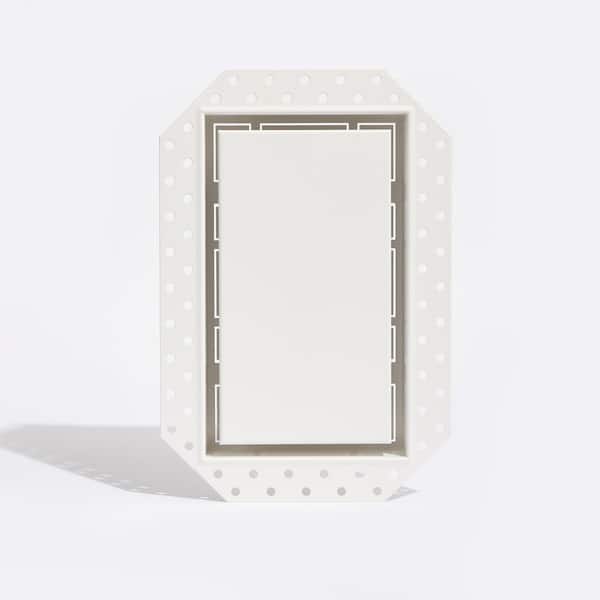 Flush Wall Vent Luxe 6 in. W. x 10 in. - White