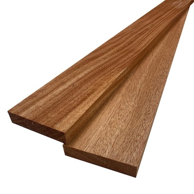 1 in. x 4 in. x 8 ft. African Mahogany S4S Board (2-Pack)