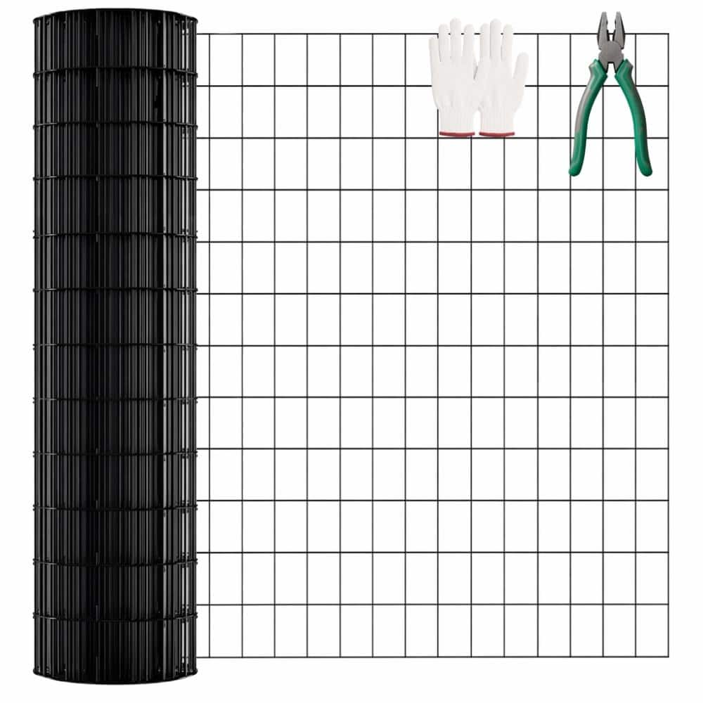 4 ft. x 99 ft. black vinyl-coated metal mesh, black welded wire mesh support, poultry cage protective fence price history on PriceWatchPro