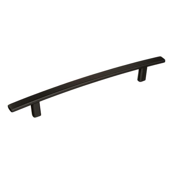 Amerock Cyprus 6-5/16 in. (160mm) Modern Black Bronze Arch Cabinet Pull
