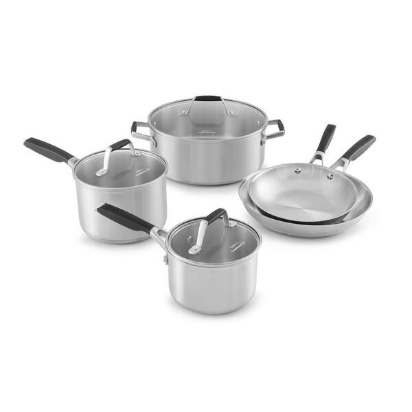 Calphalon Select 8-Piece Stainless Steel Cookware Set