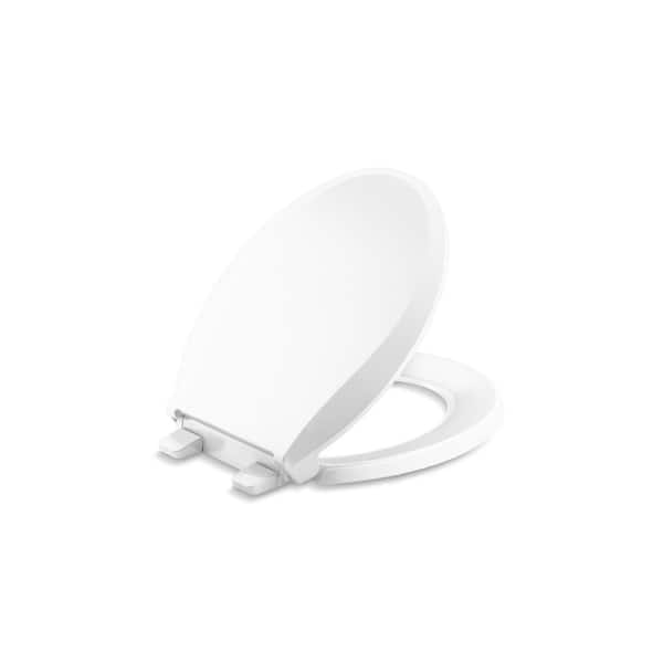 KOHLER Cachet Round Closed Front Toilet Seat in White