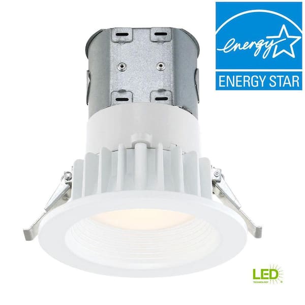 EnviroLite Easy Up 4 in. White Integrated LED Recessed Kit