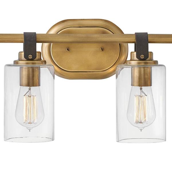 HINKLEY - Halstead 32.0 in. 4-Light Heritage Brass Vanity Light