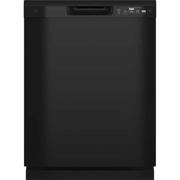 GE 24 in. Built-In Tall Tub Front Control Black Dishwasher with Dry Boost, 59 dBA