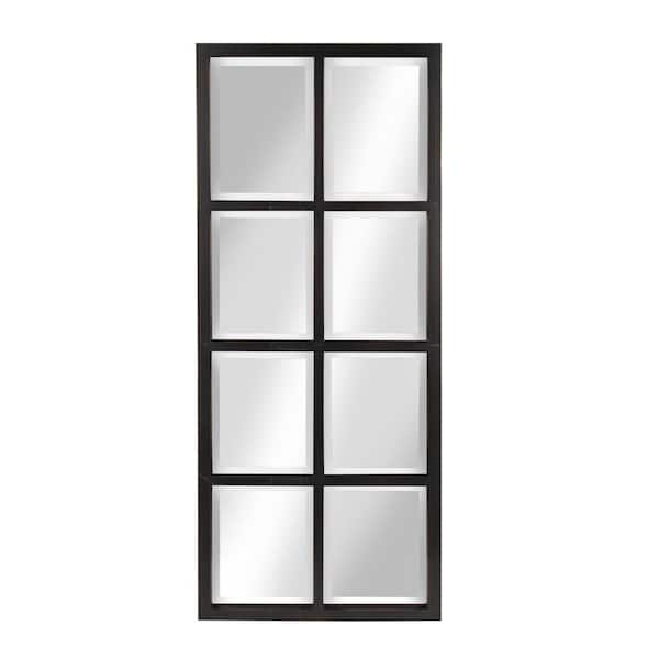 Kate and Laurel Large Rectangle Bronze Beveled Glass Contemporary Mirror (42 in. H x 17 in. W)