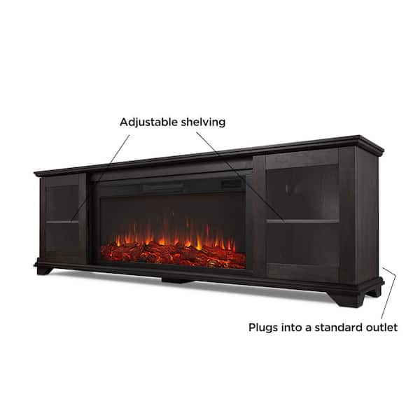 Real Flame Benjamin 81 Freestanding Wood Electric Fireplace TV