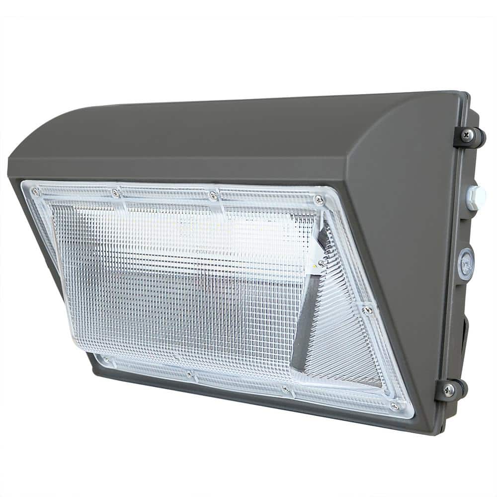 150W LED 1000- Watt Equivalent Integrated LEDBronze Dusk to Dawn Wall Pack 
