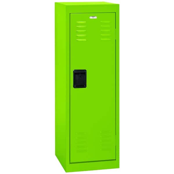 Sandusky 48 in. H x 15 in. W x 15 in. D 1-Tier Steel Locker in Electric Green