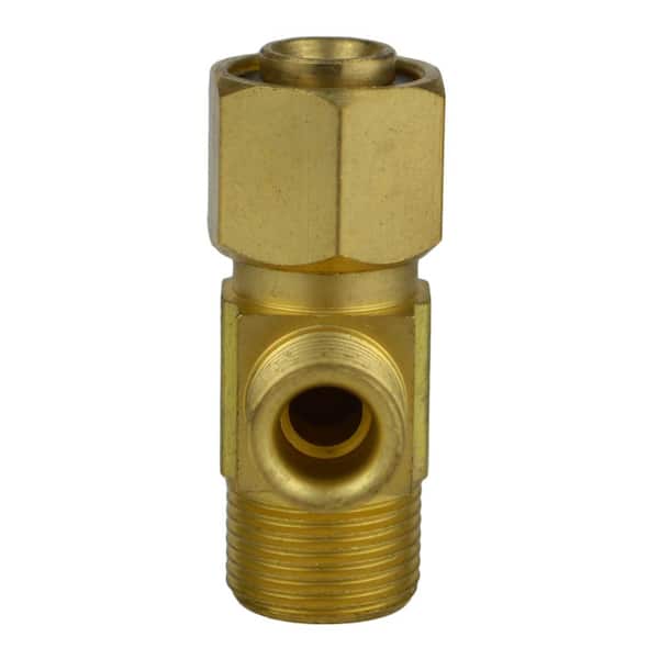 3/8 in. x 1/4 in. OD Compression Brass Reducing Coupling Fitting