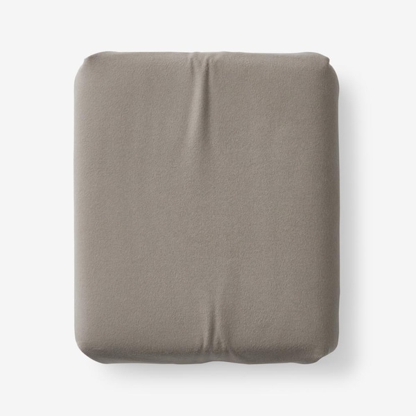 The Company Store Legacy Velvet Flannel Mocha Solid Queen Fitted Sheet