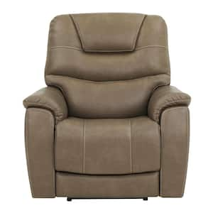 Adelaide Caramel Brown Polyester Double Recliner