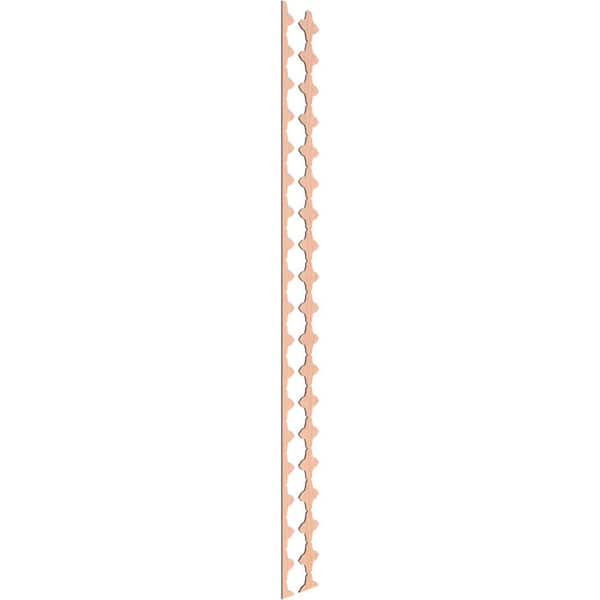 Ekena Millwork Pandora 94 in. H x 0.25 in. W Slatwall Panels in Alder 17-Pack
