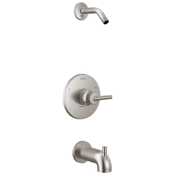 Trinsic 1 Handle Tub and Shower Trim in Stainless (Valve and Showerhead Not Included)