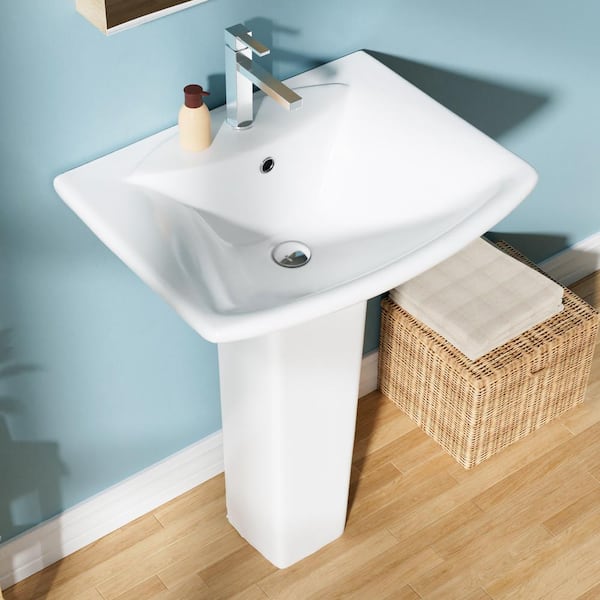 KOHLER Escale Vitreous China Pedestal in White KOHLER Escale Vitreous China Pedestal in White