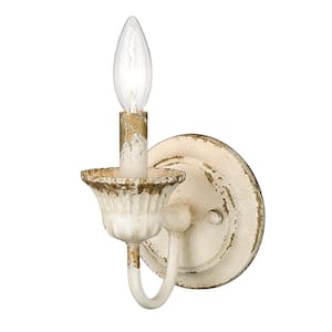 Jules 1-Light Antique Ivory Wall Sconce