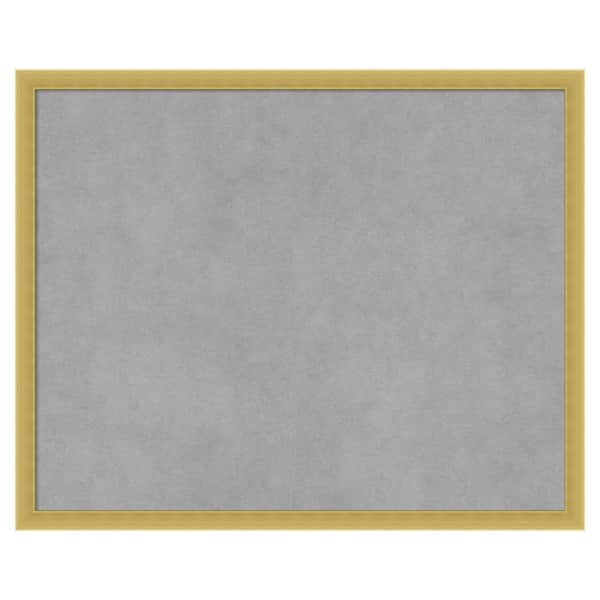 Amanti Art Svelte Polished Gold 21 in. x 17 in. Framed Magnetic Board