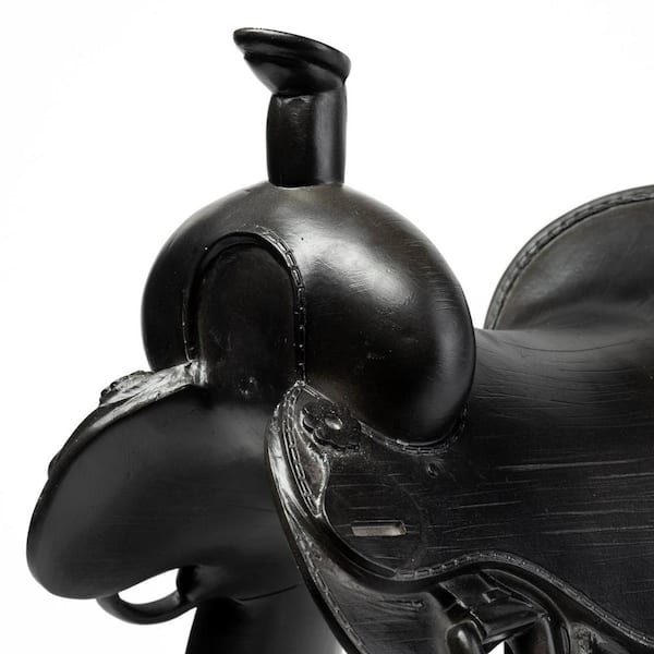 Colt I 9 in. L x 8 in. W Black Equestrian-Inspired Western Horse Saddle