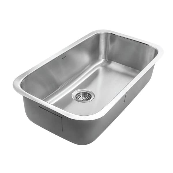 Houzer Eston 32 in. Stainless Steel Undermount Single Bowl Kitchen Sink - STL-3600-1