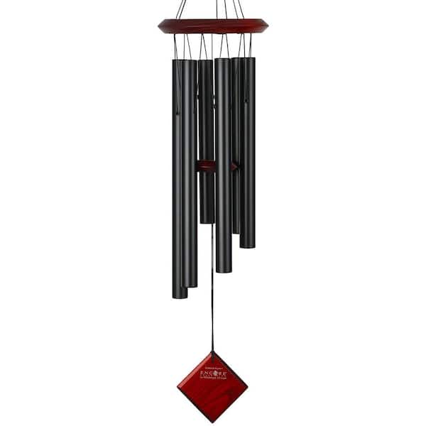 WOODSTOCK CHIMES Encore Collection, Chimes of Pluto, 27 in. Black Wind Chime