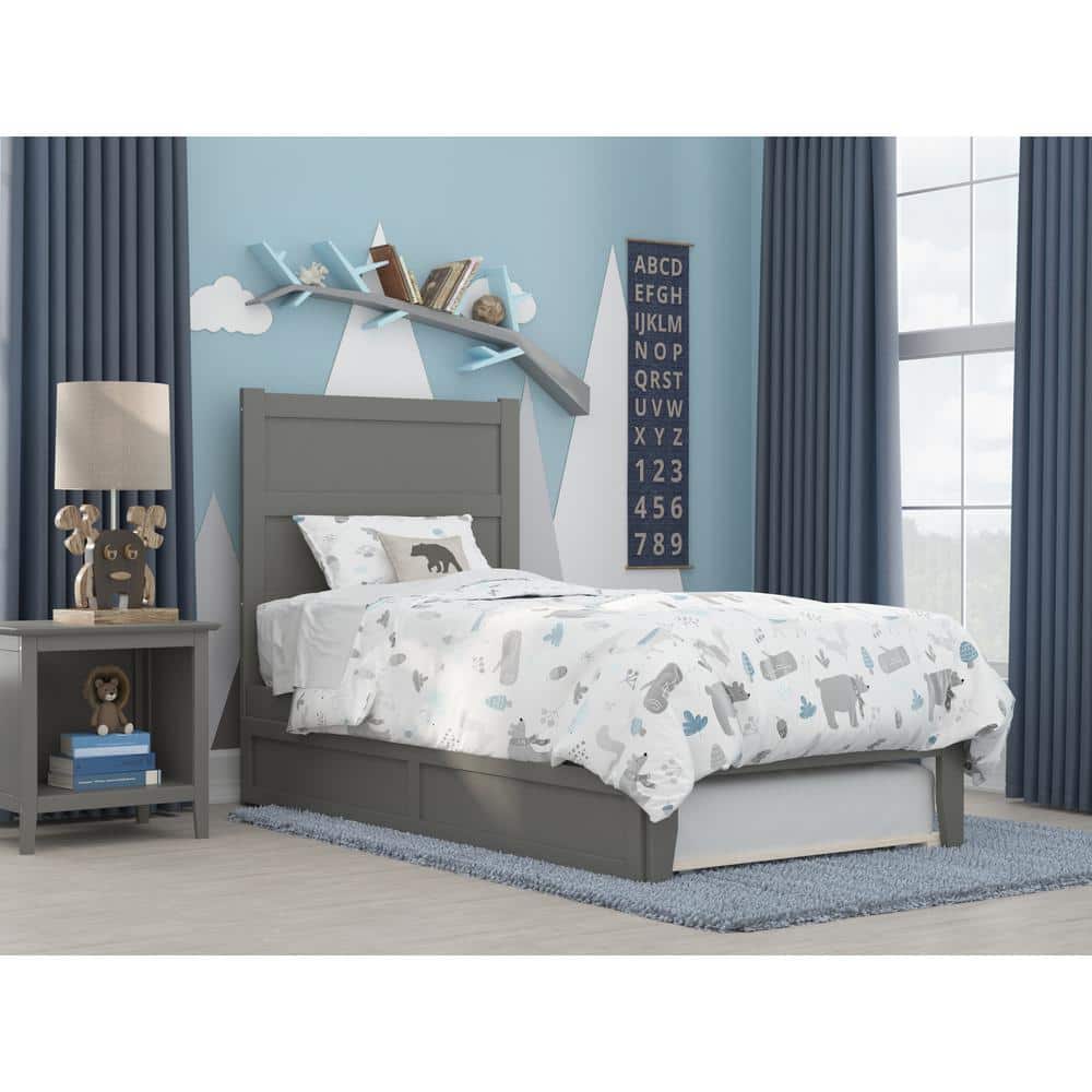 NoHo Grey Twin Bed with Twin Trundle price history on PriceWatchPro