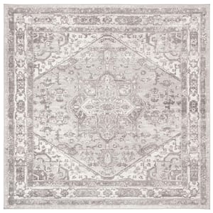 Brentwood Cream/Gray 7 ft. x 7 ft. Area Rug