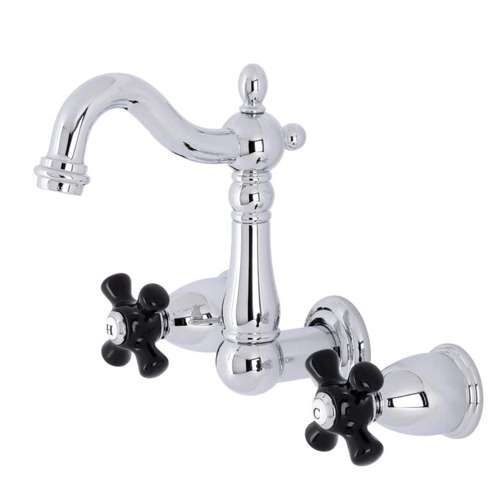 Duchess Double Handle Wall Mount Bathroom Faucet in Polished Chrome price history on PriceWatchPro