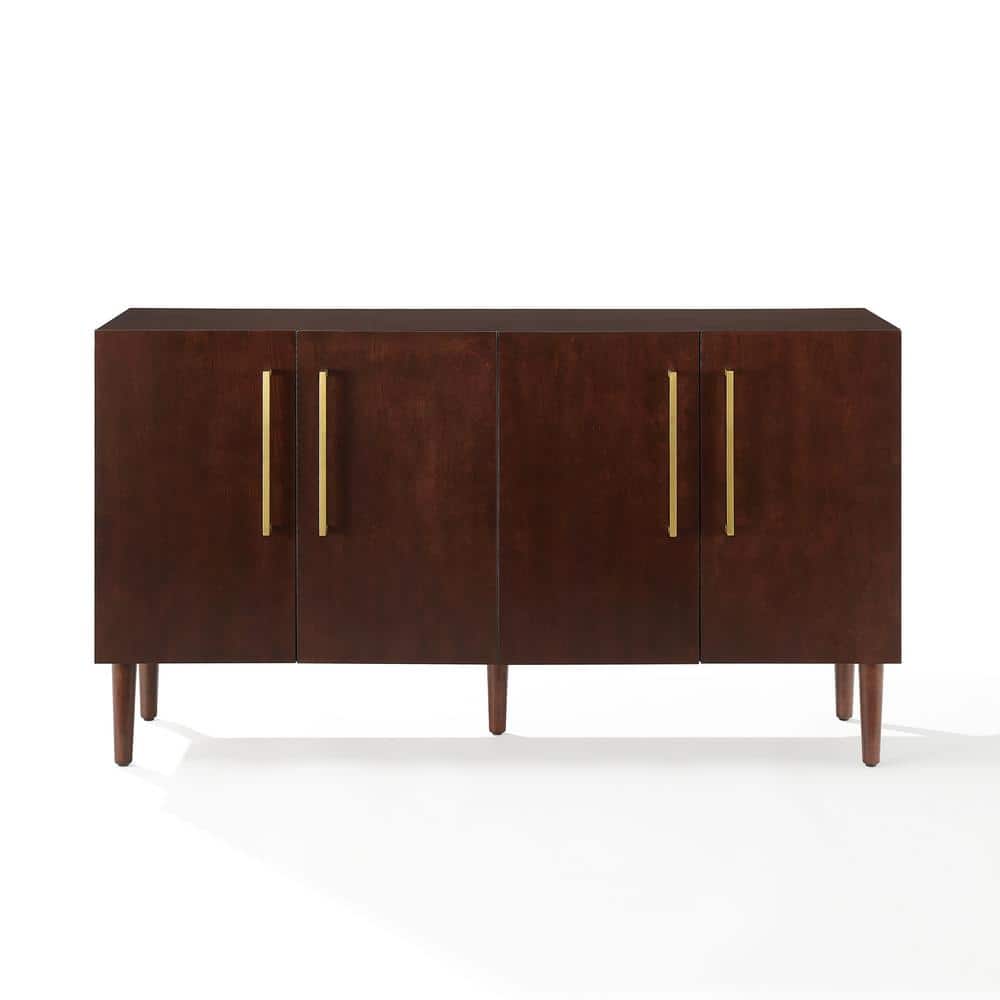 Everett Mid-Century Mahogany Sideboard with Adjustable Shelving