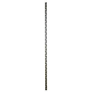 3.6 ft. x 9/16 in. x 9/16 in. Iron Baluster Hammered Bar Dark Powder Coated in Champagne