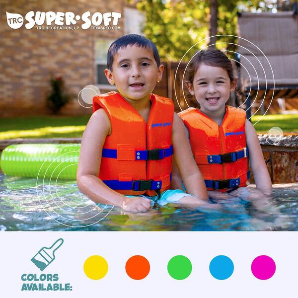 TRC Recreation Small Sunset Orange Super Soft USCG Approved Child