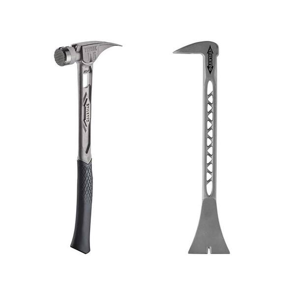 Stiletto - 15 oz. TiBone Milled Face with Curved Handle with 8.5 in. Titanium Trimbar (2-Piece)