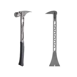 15 oz. TiBone Milled Face with Curved Handle with 8.5 in. Titanium Trimbar (2-Piece)