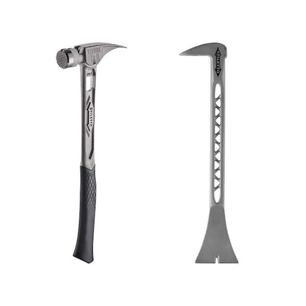 Stiletto 15 oz. TiBone Milled Face with Curved Handle with 8.5 in. Titanium Trimbar (2-Piece)