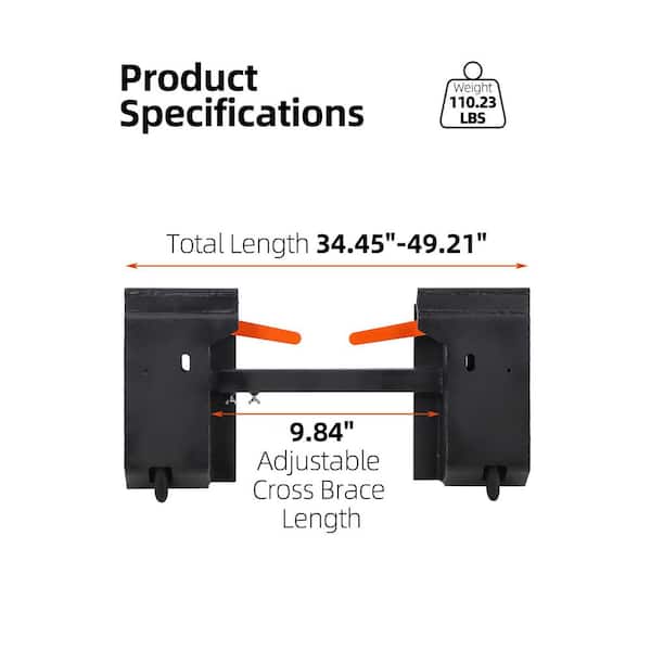 Garvee Skid Steer Adapter Quick Tach Attachment Conversion