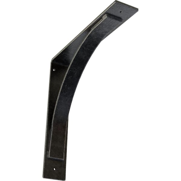 Ekena Millwork 3 in. W x 16 in. H x 16 in. D Morris Antiqued Pewter Steel Bracket