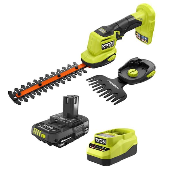 RYOBI 生垣を剪定するやつ RYOBI ONE+ 18V Cordless Grass Shear and Shrubber Trimmer with 2.0