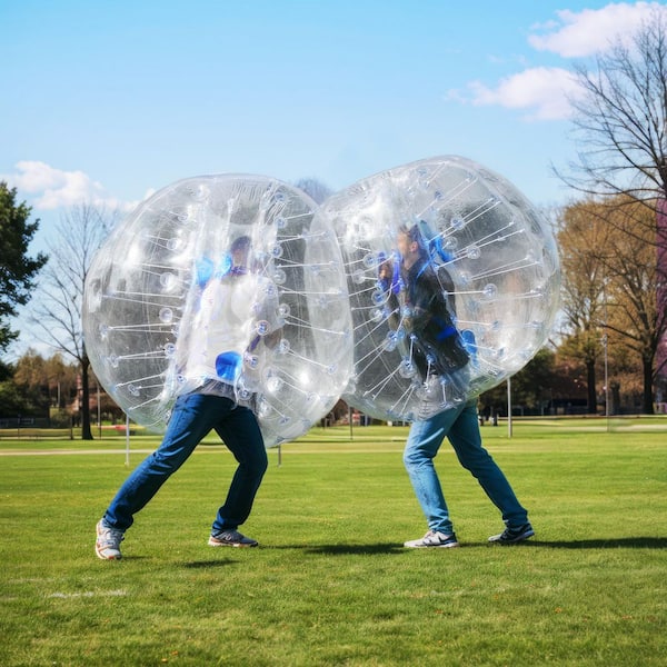 ジグソーパズル bun bun VEVOR 2-Piece Inflatable Bumper Balls 4 ft. Bumper Bubble Balls