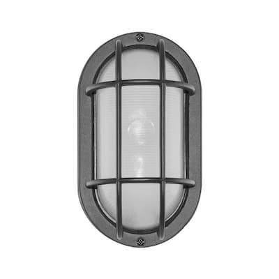 White Bulkhead Lights Outdoor Wall Lighting The Home Depot