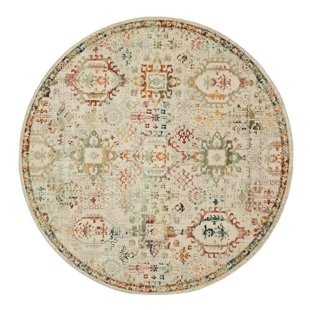Medallion Multi 7 ft. 10 in. Indoor Round Area Rug price history on PriceWatchPro