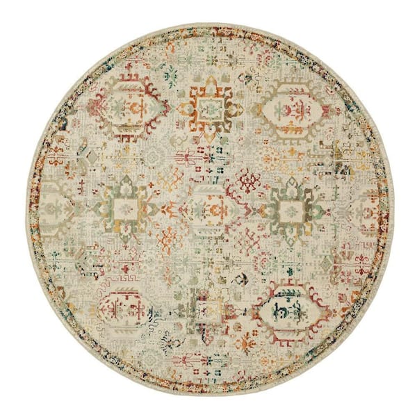 Medallion Multi 7 ft. 10 in. Indoor Round Area Rug